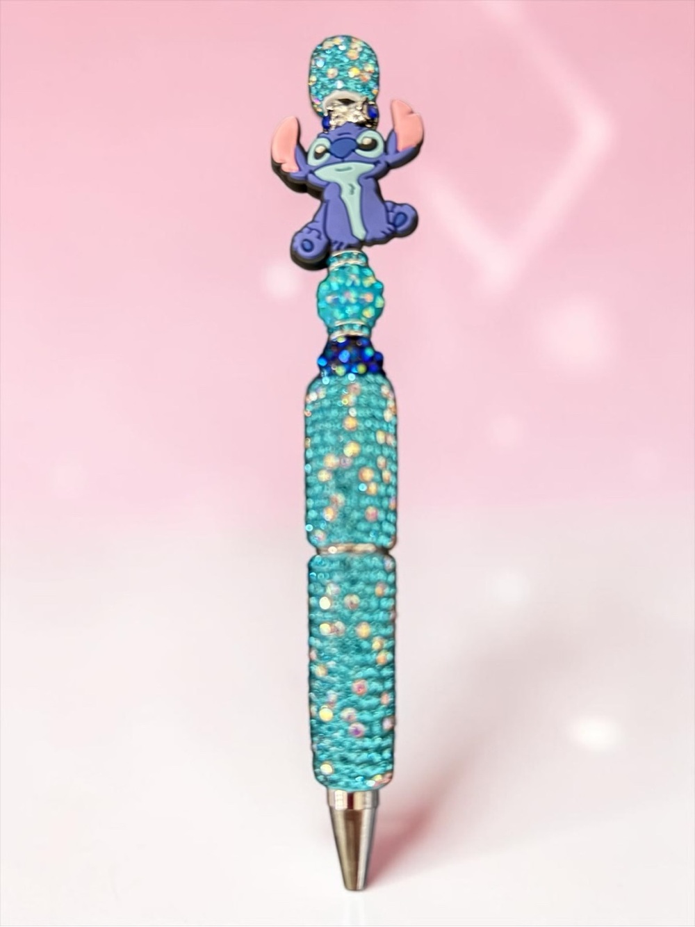 Disney Aqua Rhinestone Stitch Ballpoint Pen